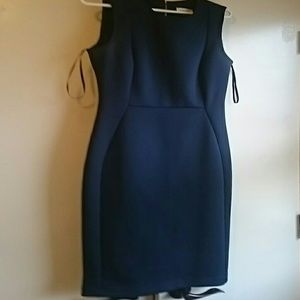 Calvin Klein navy blue scuba dress size 8